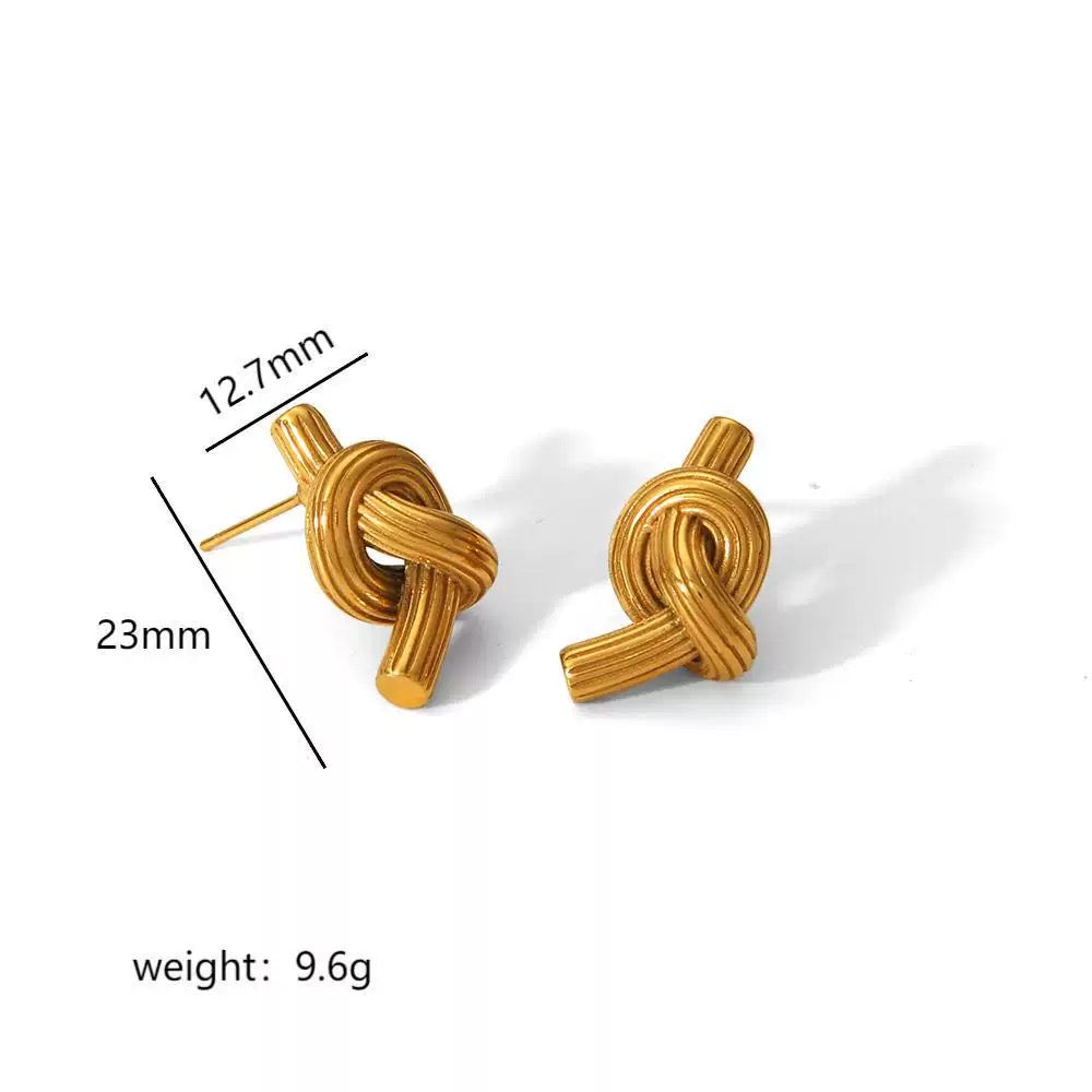 Knot Reverie | Exaggerated Knotted Stud Earrings