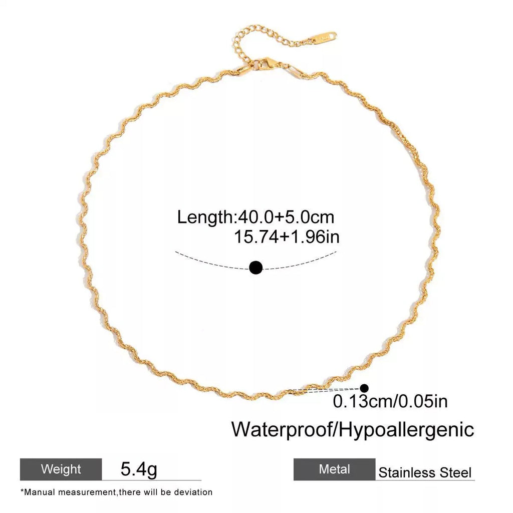 Eline Curl | Fluid Wave Chain Necklace