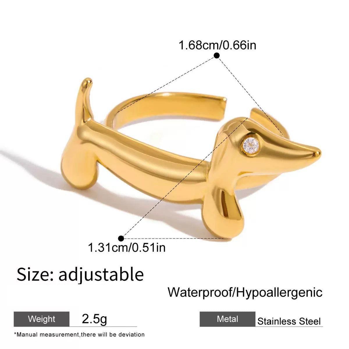 NiilaVerse — Pawmour | Adjustable Dog Silhouette Ring