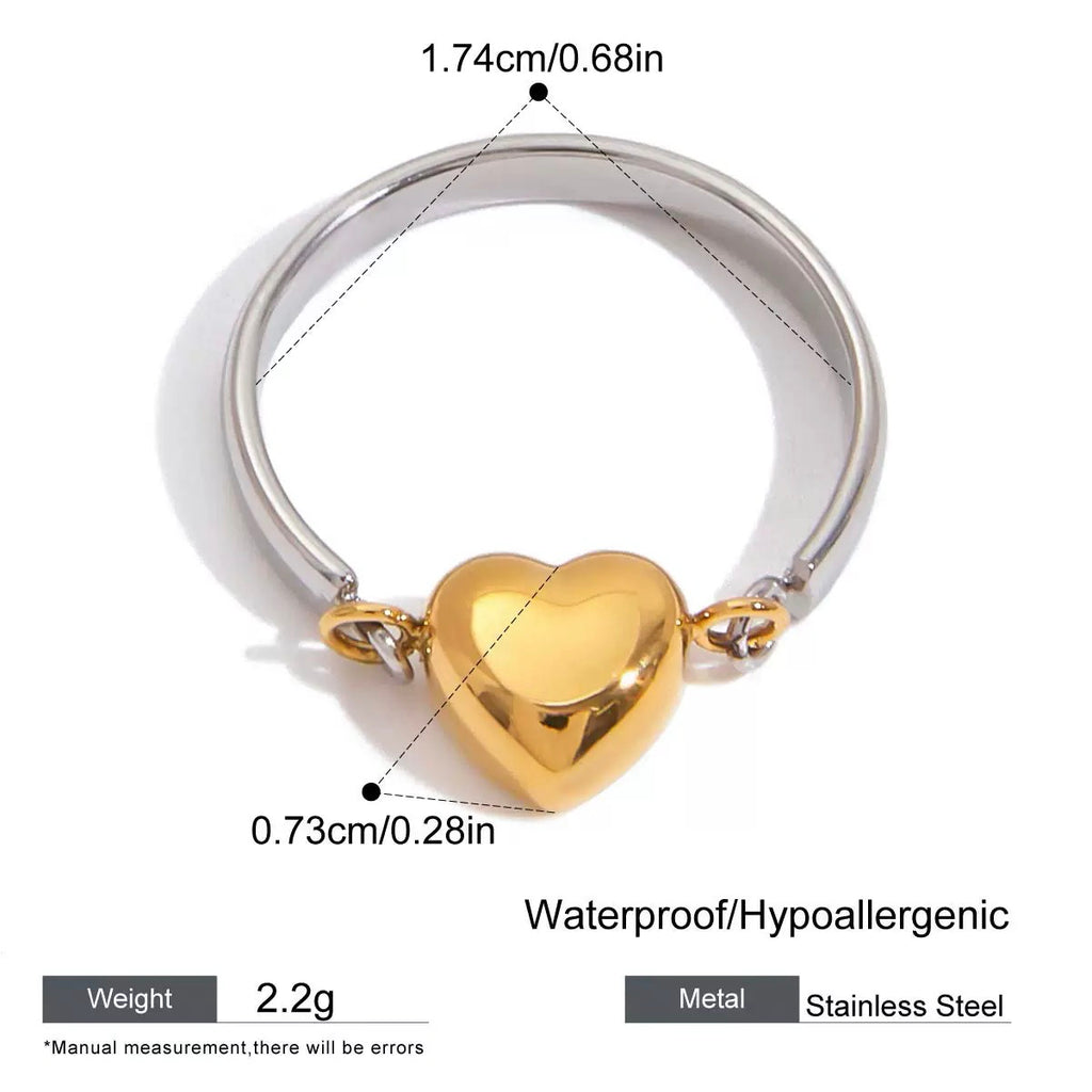 Lyra Heart |  Mini Pendant Ring