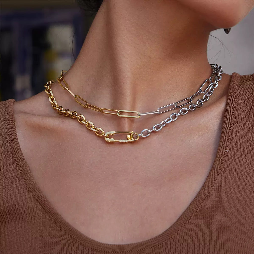 Elaris Pins | Safety Pin Necklace