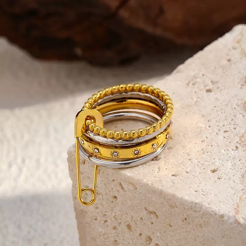 Liora Layers | Multi-Layer CZ Ring