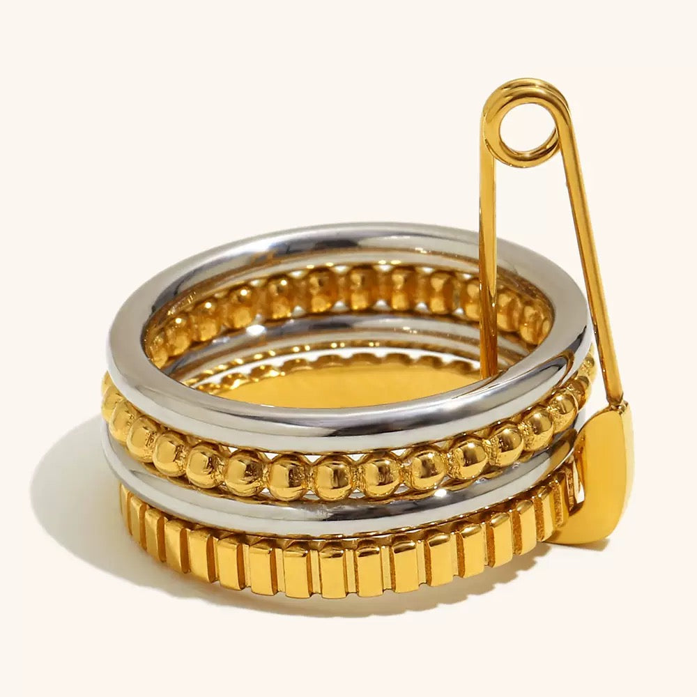 Alveris Prism Ring | Safety Pin Ring