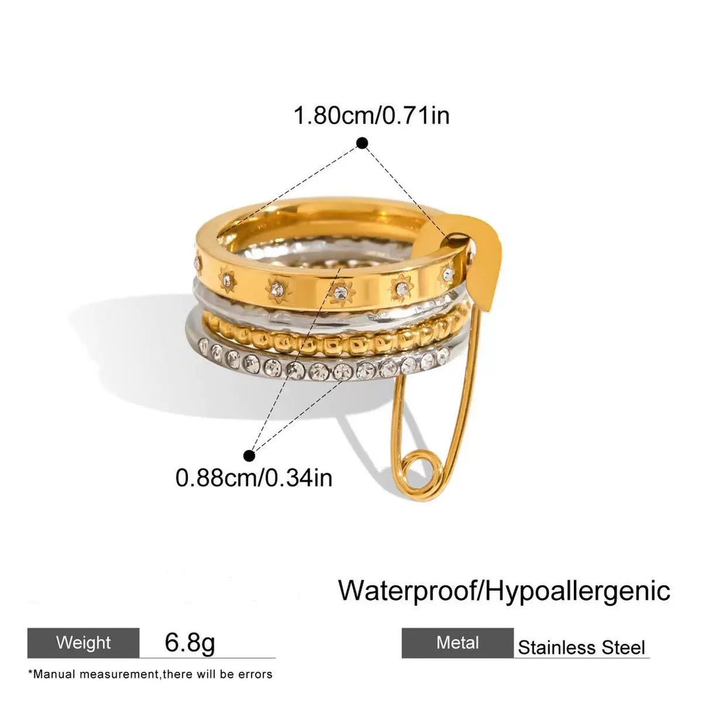 Liora Layers | Multi-Layer CZ Ring