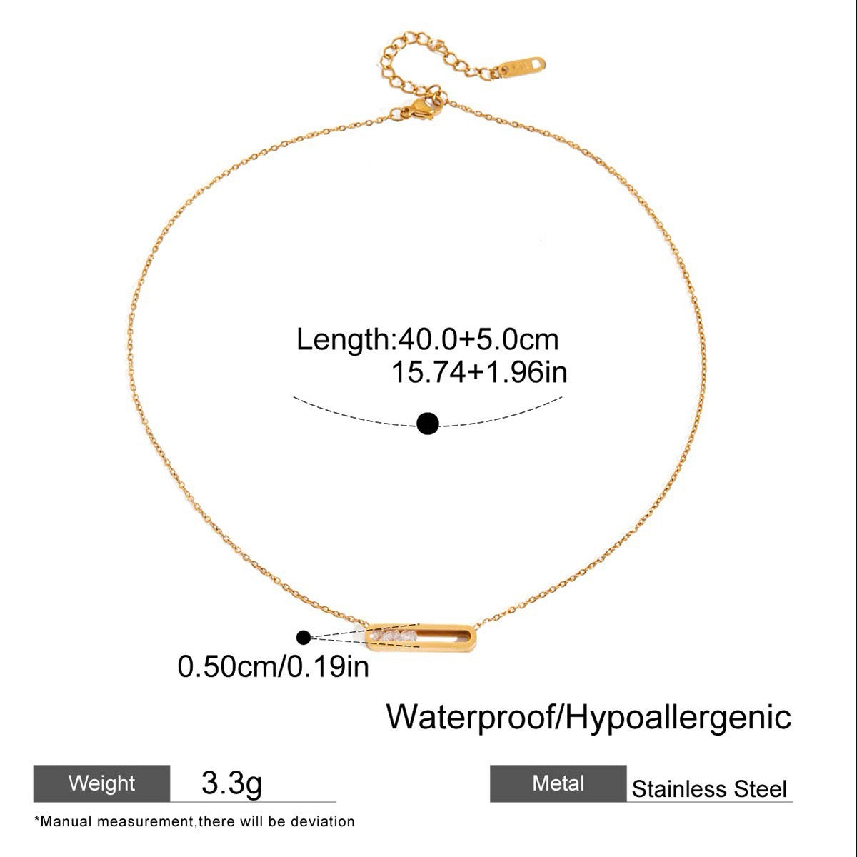 Aurelia Belt | CZ Inlaid Chain Necklace