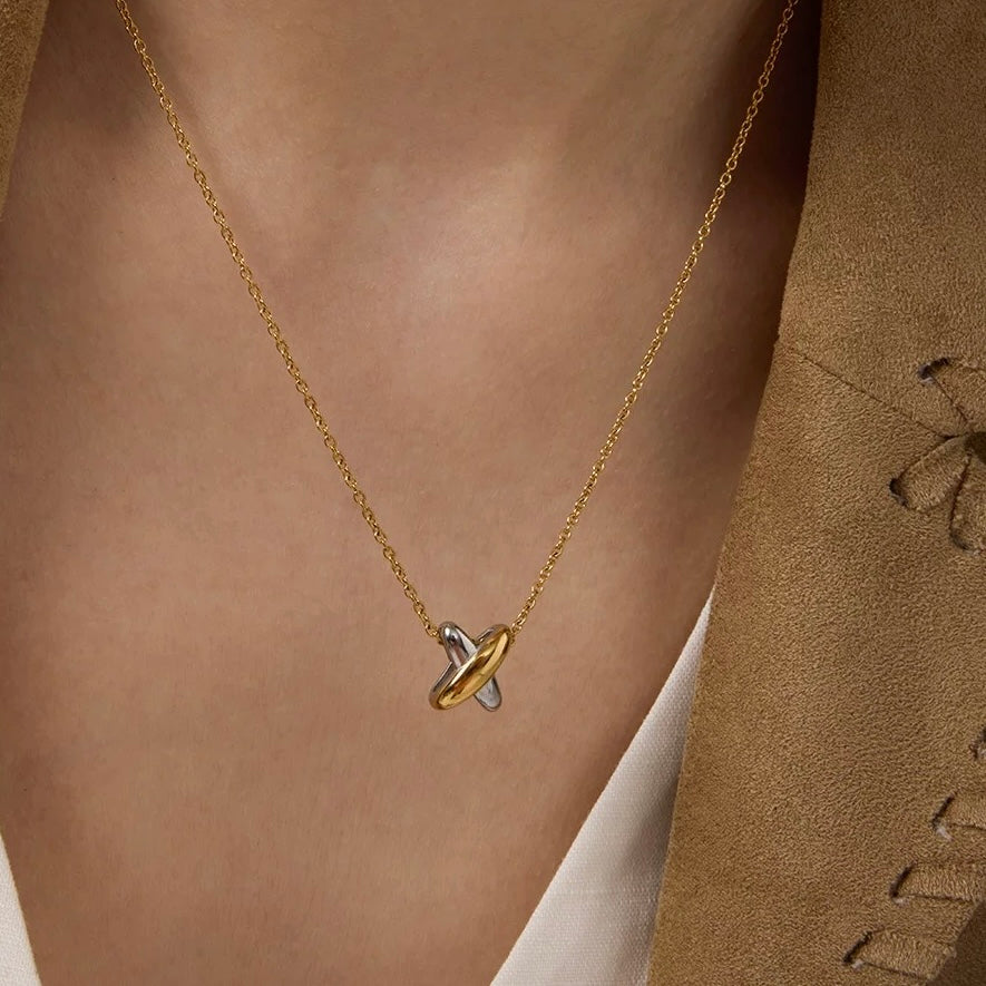 Xyra Pendant | Puffy X Pendant Necklace