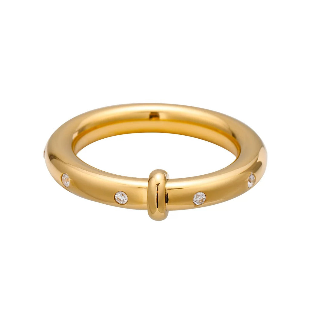 Aurora Band | Dainty 18K Plated Ring
