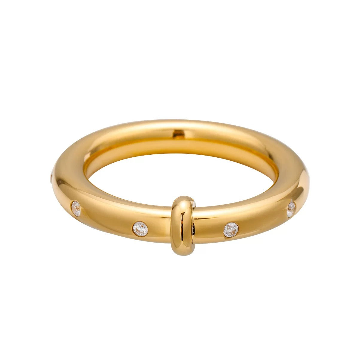 Aurora Band | Dainty 18K Plated Ring