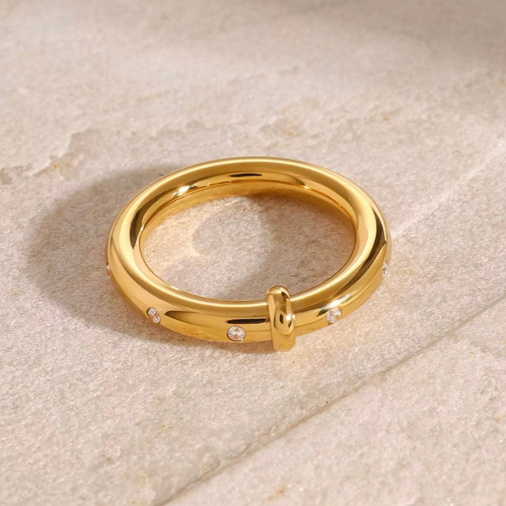 Aurora Band | Dainty 18K Plated Ring