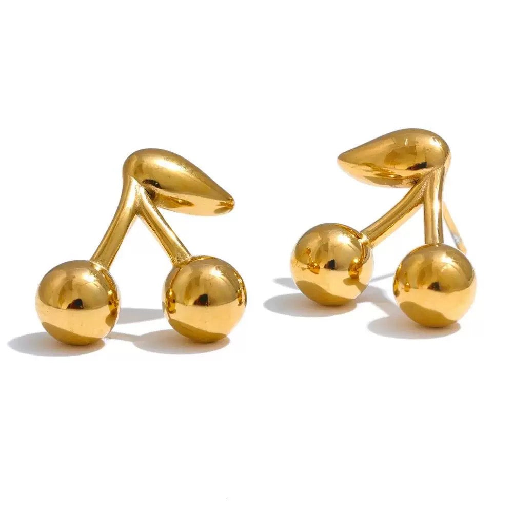 Cherry Bloom | Petite Titanium Stud Earrings