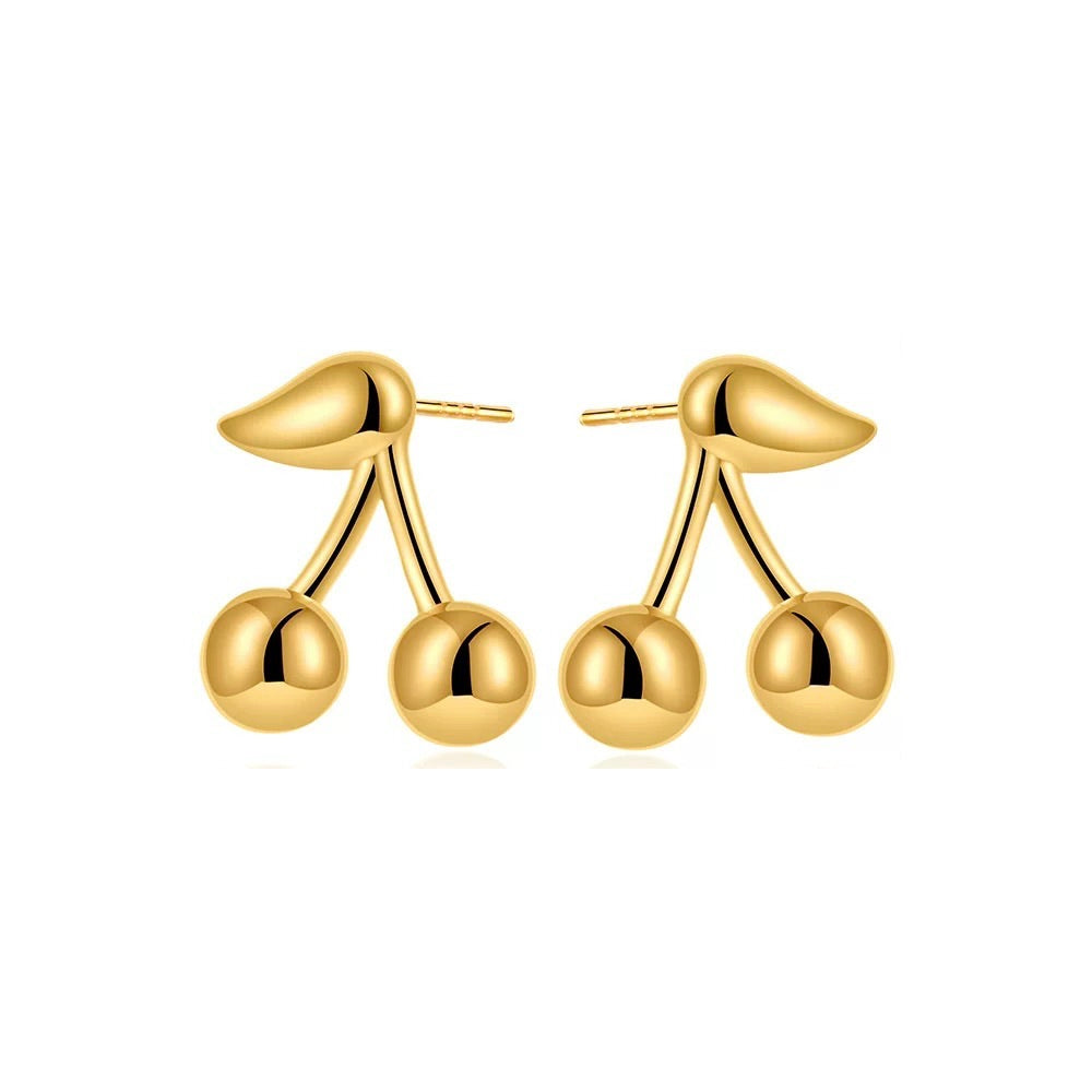 Cherry Bloom | Petite Titanium Stud Earrings