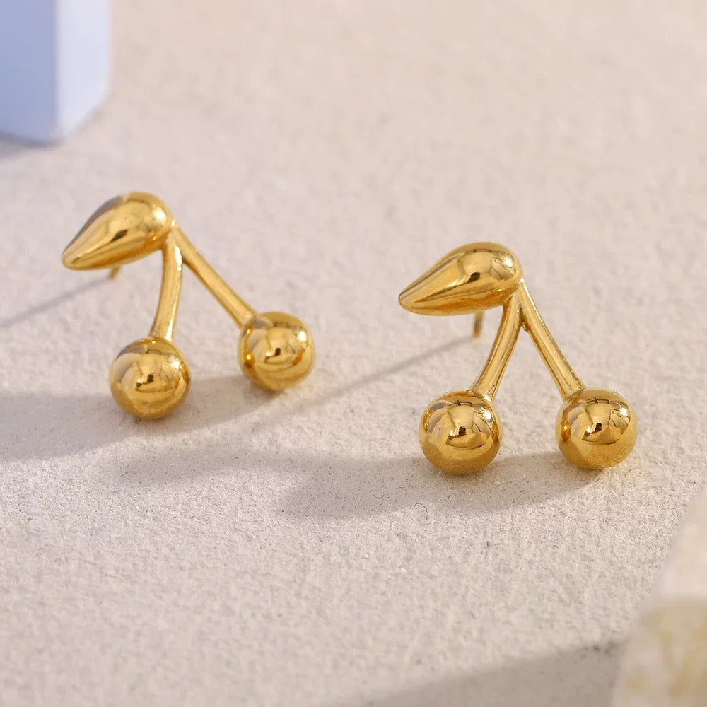 Cherry Bloom | Petite Titanium Stud Earrings