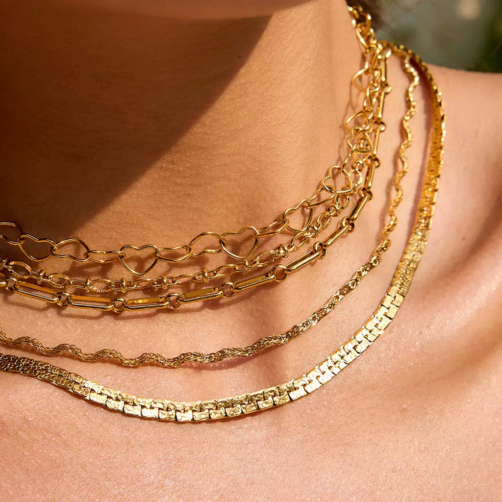 Vale Square | Polished Snakebone Chain Necklace