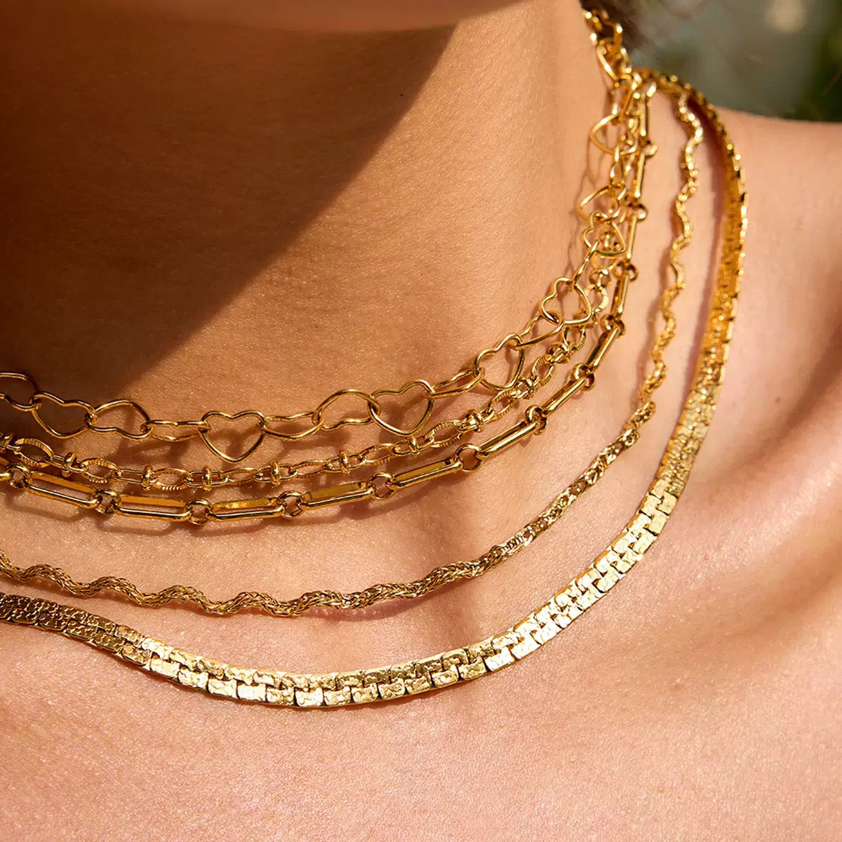 Vale Square | Polished Snakebone Chain Necklace